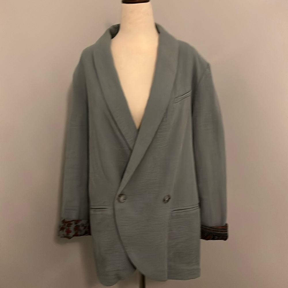 Chic Double-Breasted Blazer Oversized Free People